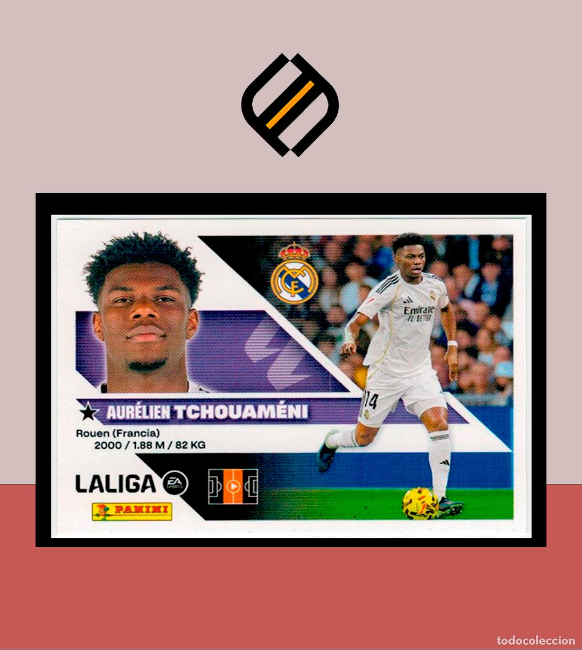 Cromos de f&uacute;tbol: LIGA ESTE 2026 2027 26 27 PANINI REAL MADRID N&ordm; 11 TCHOUAMEN&Iacute; STICKER ALB&Uacute;M COLECCI&Oacute;N