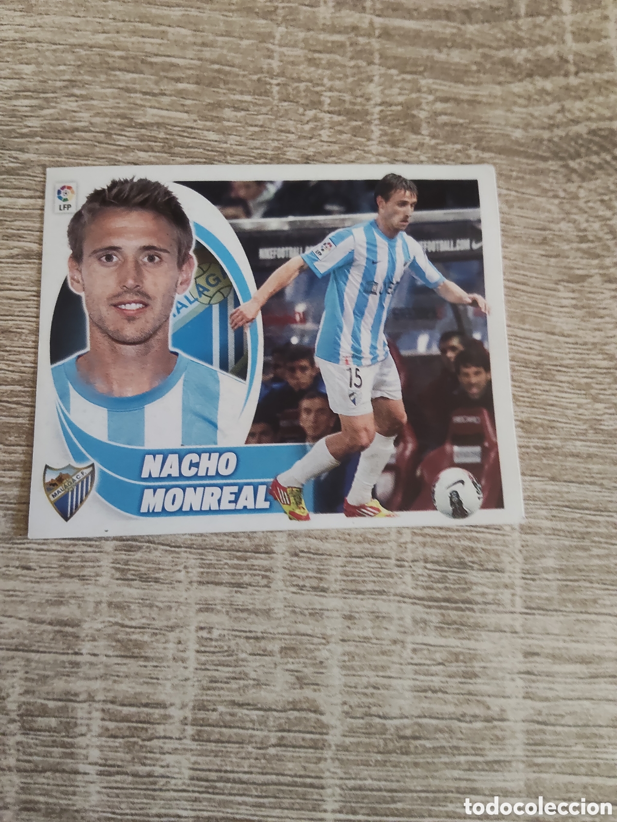 Cromos de f&uacute;tbol: Nacho Monreal M&aacute;laga liga 2012 2013 12 13 ediciones este
