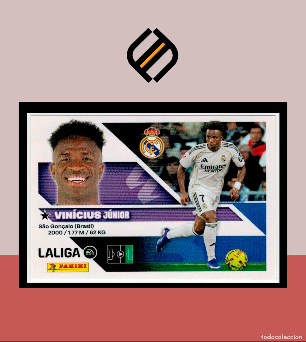Fu&szlig;ball-Sticker: LIGA ESTE 2026 2027 26 27 PANINI REAL MADRID N&ordm; 19 VIN&Iacute;CIUS STICKER ALB&Uacute;M COLECCI&Oacute;N
