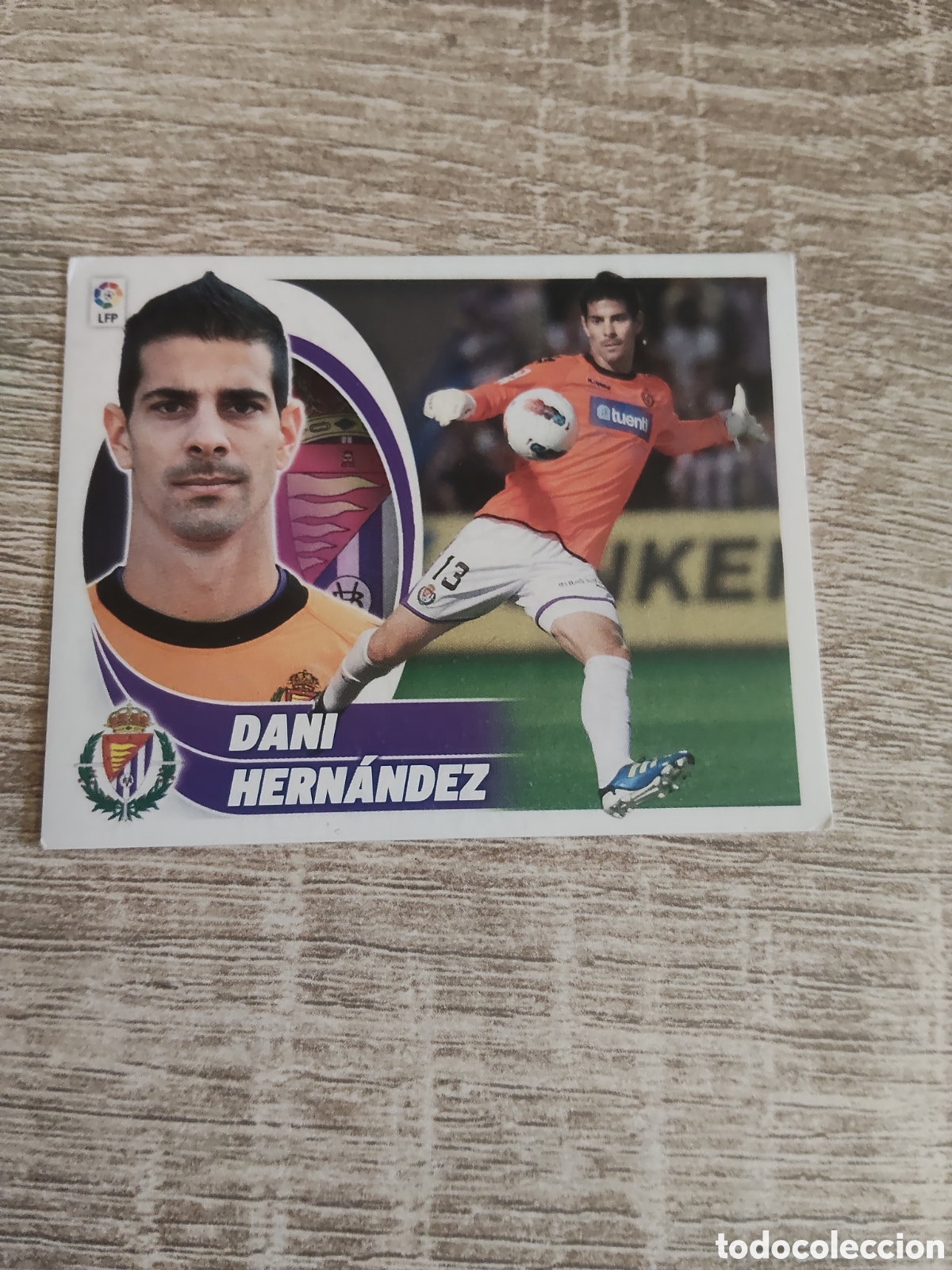 Fu&szlig;ball-Sticker: Dani Hern&aacute;ndez Real Valladolid liga 2012 2013 12 13 ediciones este