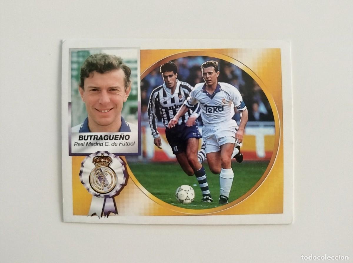 Cromos de f&uacute;tbol: Butrague&ntilde;o SIN PEGAR NUNCA PEGADO Real Madrid CF Liga Ediciones Este 94 95 / 1994 1995