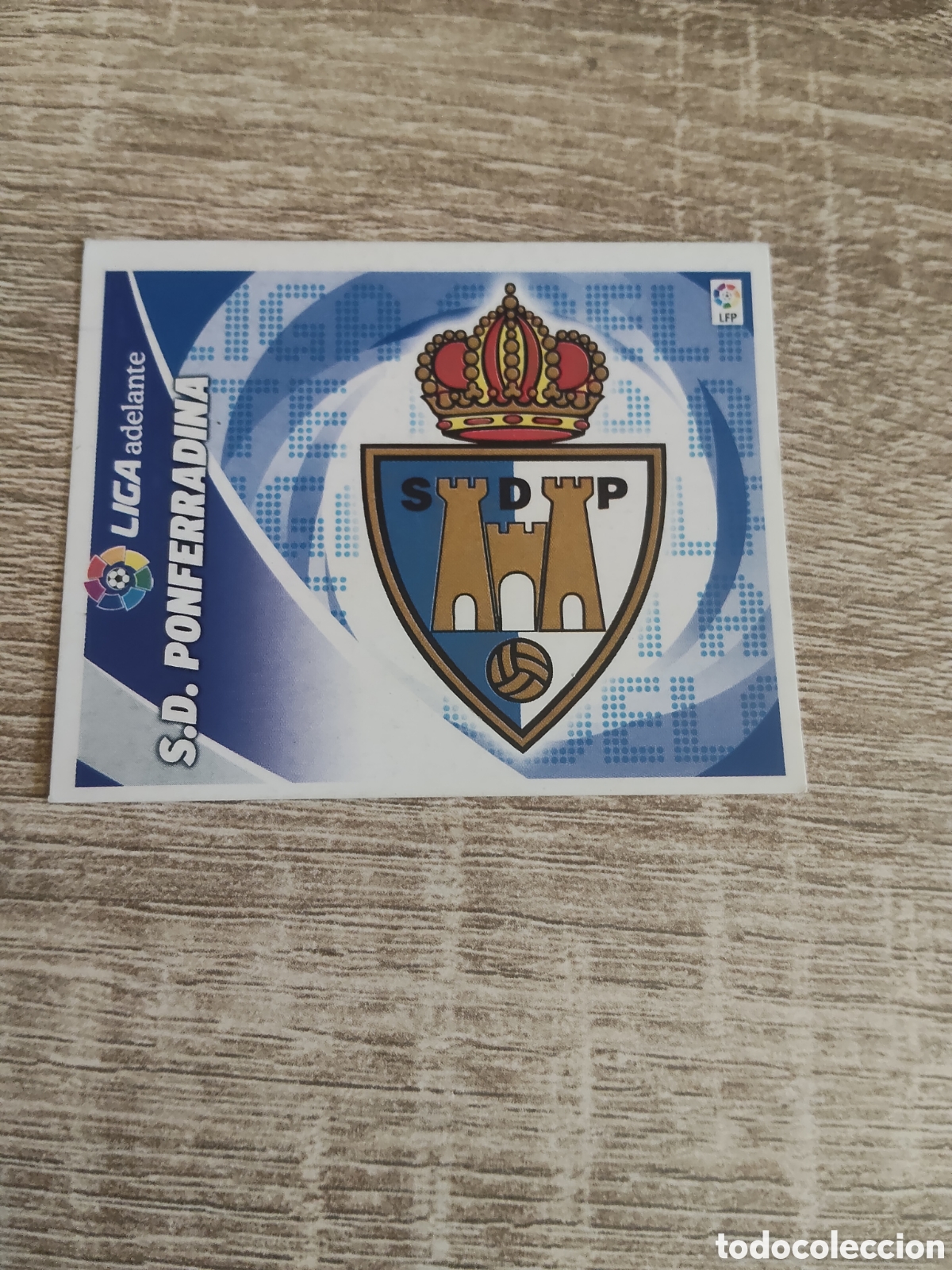 Cromos de f&uacute;tbol: Escudo Ponferradina liga 2012 2013 12 13 ediciones este