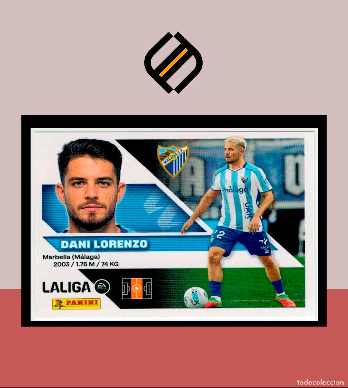 Fu&szlig;ball-Sticker: LIGA ESTE 2026 2027 26 27 PANINI MALAGA CF N&ordm; 12 DANI LORENZO STICKER ALB&Uacute;M COLECCI&Oacute;N