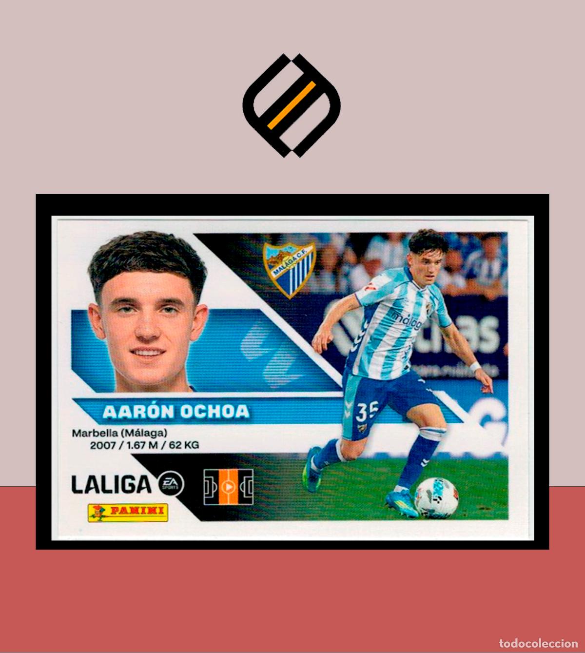 Cromos de f&uacute;tbol: LIGA ESTE 2026 2027 26 27 PANINI MALAGA CF N&ordm; 15 AAR&Oacute;N OCHOA STICKER ALB&Uacute;M COLECCI&Oacute;N