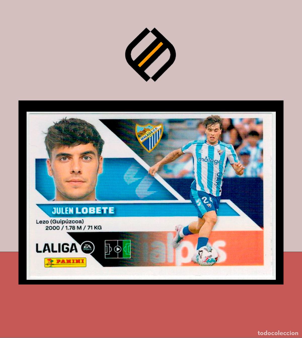 Cromos de f&uacute;tbol: LIGA ESTE 2026 2027 26 27 PANINI MALAGA CF N&ordm; 17 LOBETE STICKER ALB&Uacute;M COLECCI&Oacute;N