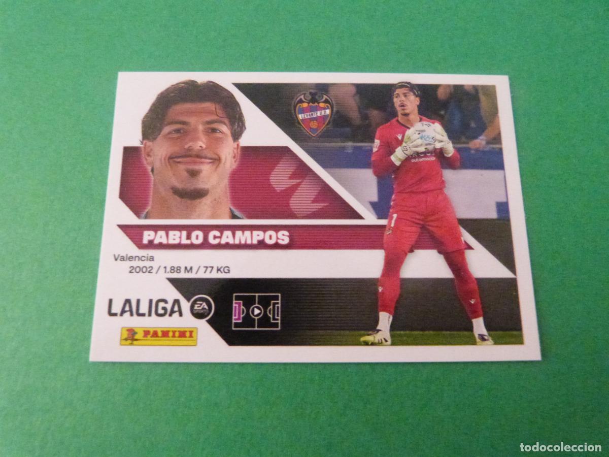Cromos de f&uacute;tbol: CROMO FUTBOL PABLO CAMPOS U.D. LEVANTE SIN PEGAR N&ordm; 4 LIGA ESTE 2026-2027/26-27 PANINI