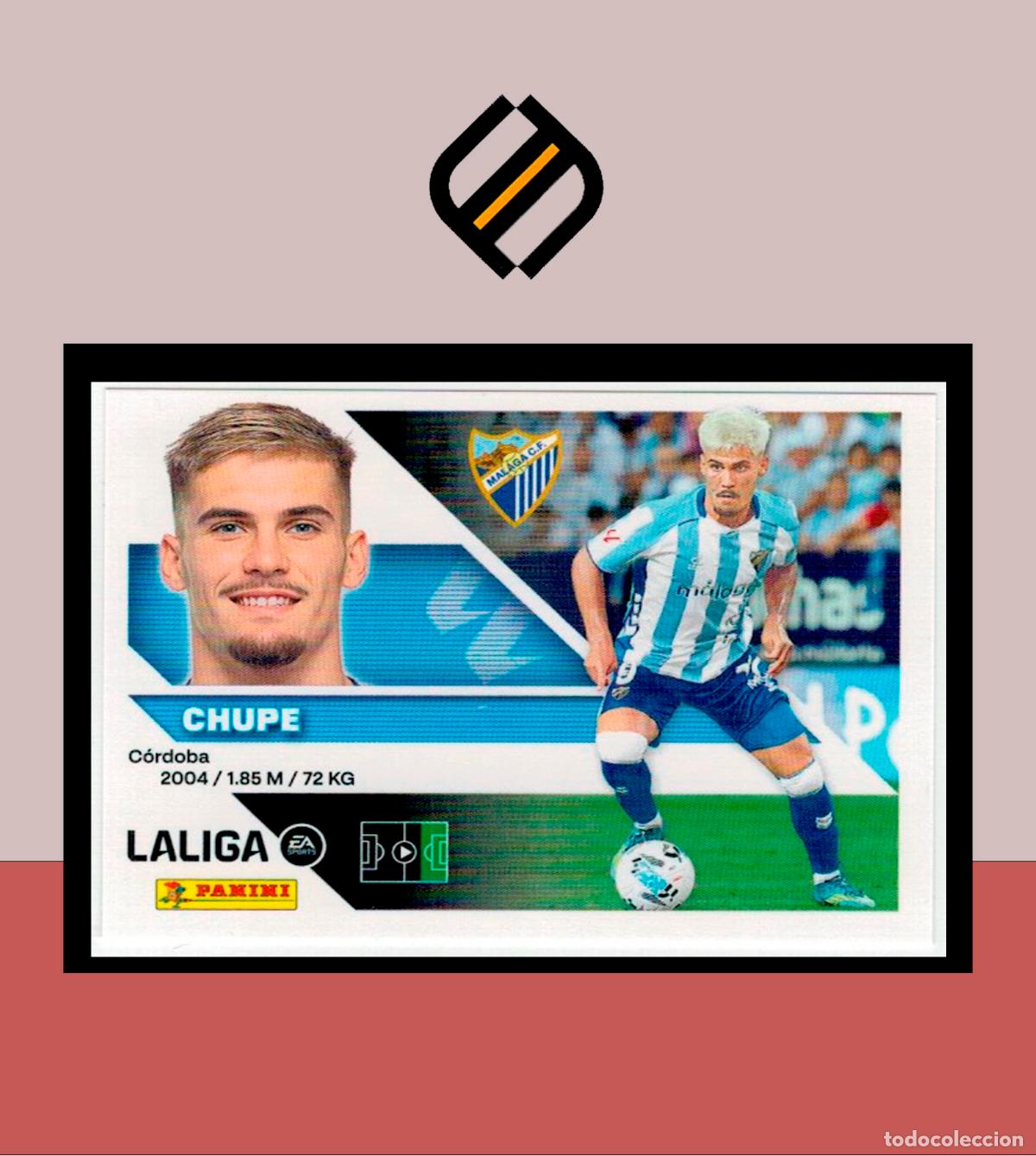 Cromos de f&uacute;tbol: LIGA ESTE 2026 2027 26 27 PANINI MALAGA CF N&ordm; 20 CHUPE STICKER ALB&Uacute;M COLECCI&Oacute;N