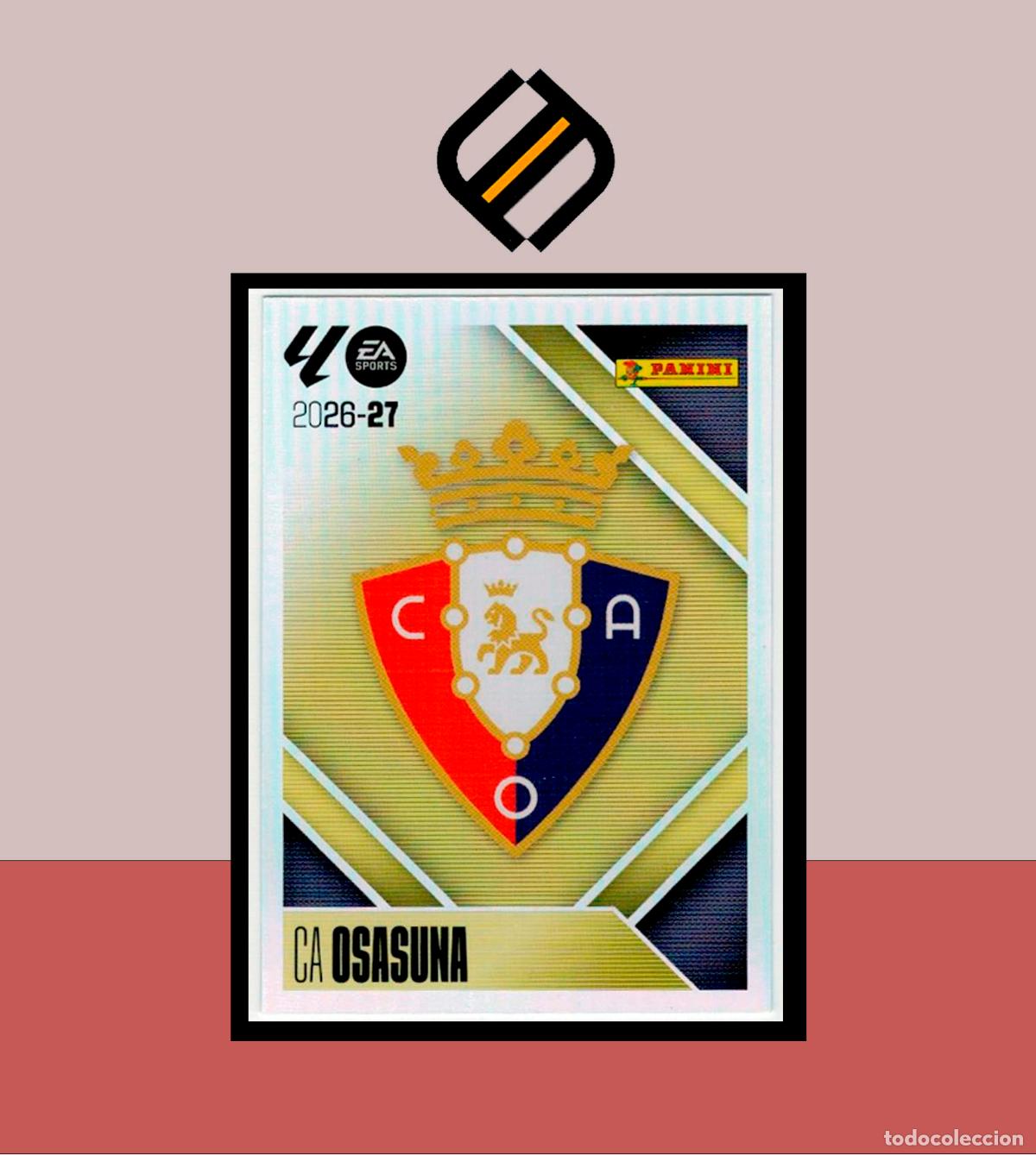 Cromos de f&uacute;tbol: LIGA ESTE 2026 2027 26 27 PANINI CA OSASUNA N&ordm; 1 ESCUDO STICKER ALB&Uacute;M COLECCI&Oacute;N