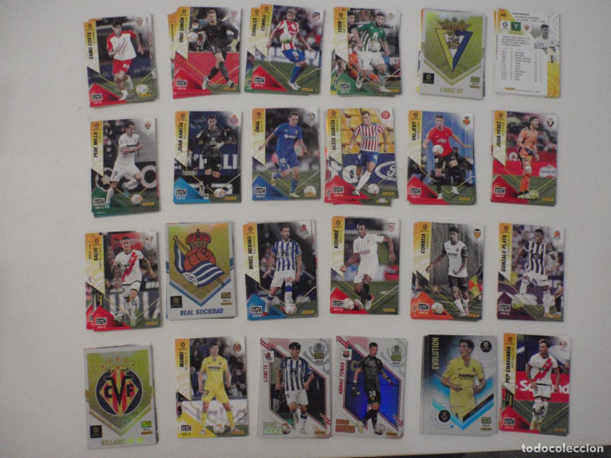 Cromos de f&uacute;tbol: LOTE 106 cromos MEGACRACKS trading card diferentes 2022 2023. Fichas PANINI MGK MEGA CRACKS 22 23