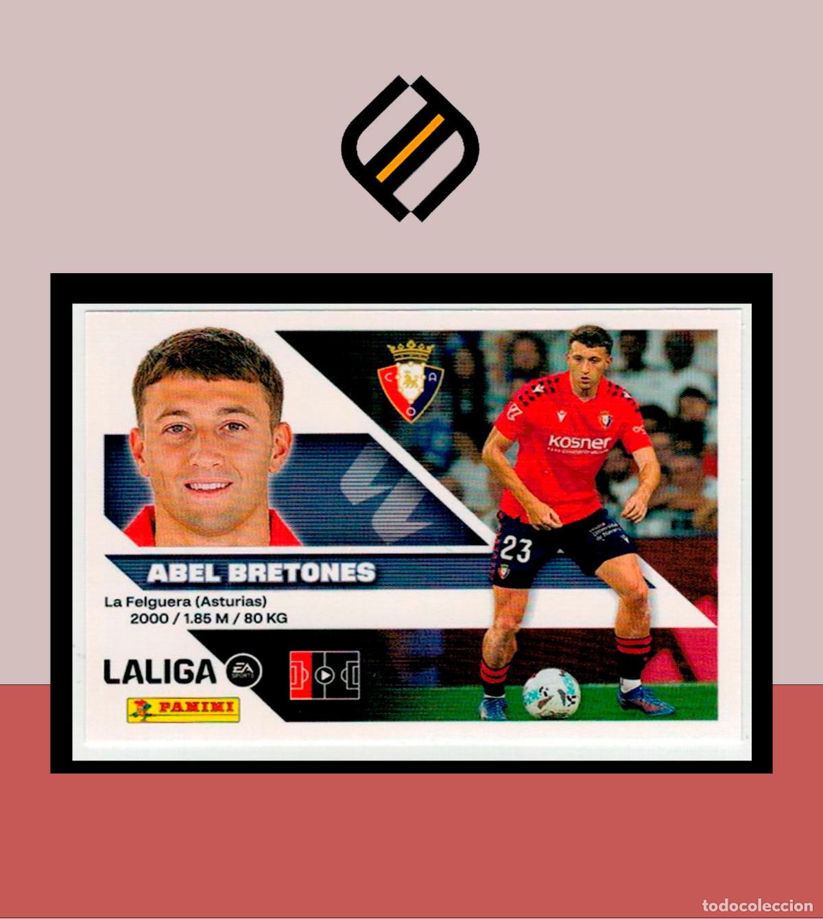 Cromos de f&uacute;tbol: LIGA ESTE 2026 2027 26 27 PANINI CA OSASUNA N&ordm; 9 ABEL BRETONES STICKER ALB&Uacute;M COLECCI&Oacute;N