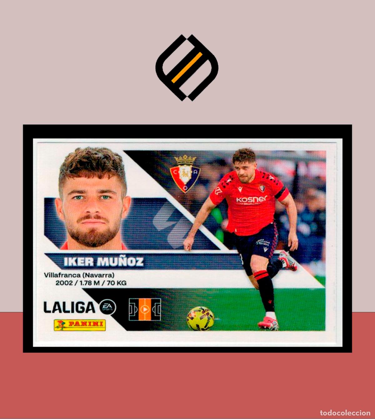 Cromos de f&uacute;tbol: LIGA ESTE 2026 2027 26 27 PANINI CA OSASUNA N&ordm; 13B IKER MU&Ntilde;OZ STICKER ALB&Uacute;M COLECCI&Oacute;N