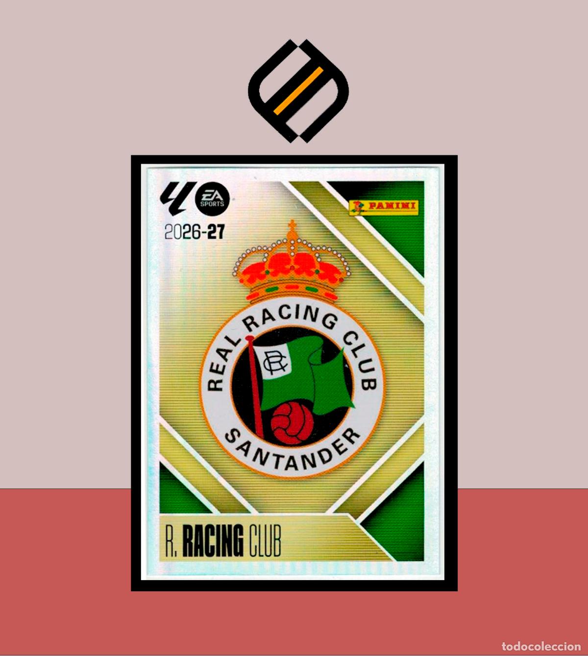 Cromos de f&uacute;tbol: LIGA ESTE 2026 2027 26 27 PANINI REAL RACING N&ordm; 1 ESCUDO STICKER ALB&Uacute;M COLECCI&Oacute;N