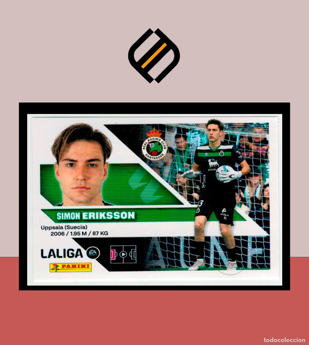 Cromos de f&uacute;tbol: LIGA ESTE 2026 2027 26 27 PANINI REAL RACING N&ordm; 4 ERIKSSON STICKER ALB&Uacute;M COLECCI&Oacute;N