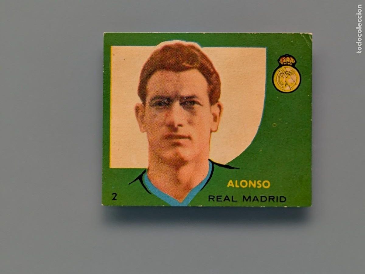 Cromos de f&uacute;tbol: RARO CROMO RARE CARD ALONSO REAL MADRID CAMPEONES 1958 1959 58/59 FOOTBALL FUTBOL