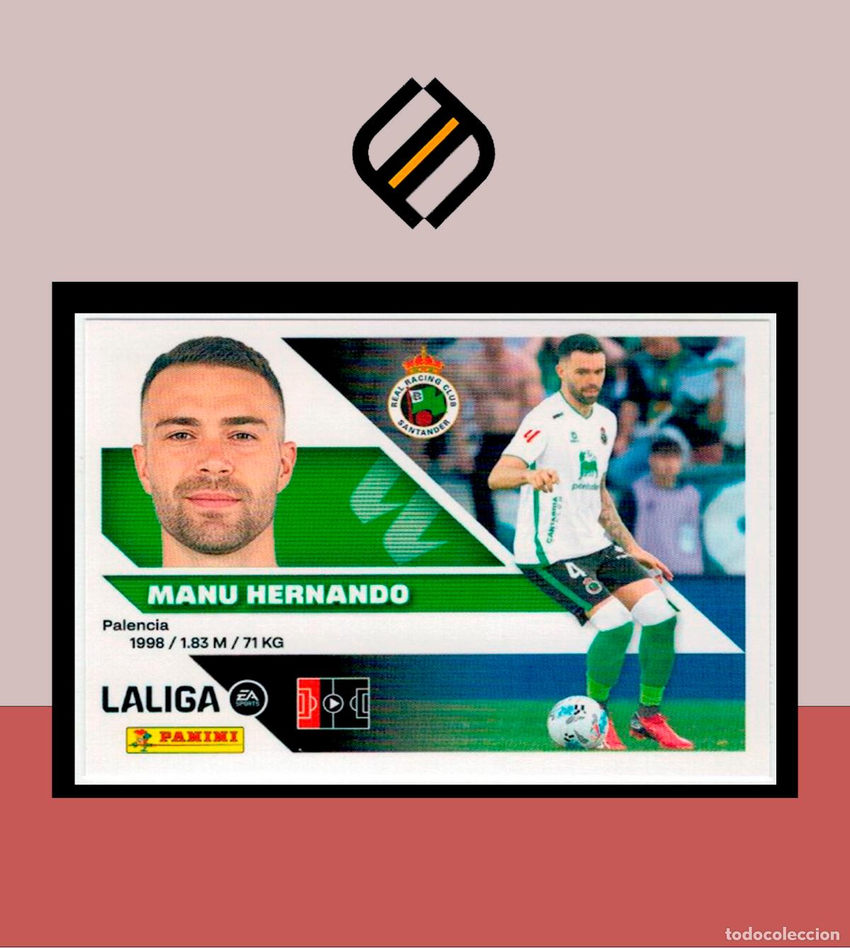 Cromos de f&uacute;tbol: LIGA ESTE 2026 2027 26 27 PANINI REAL RACING N&ordm; 9A MANU HERRANDO STICKER ALB&Uacute;M COLECCI&Oacute;N