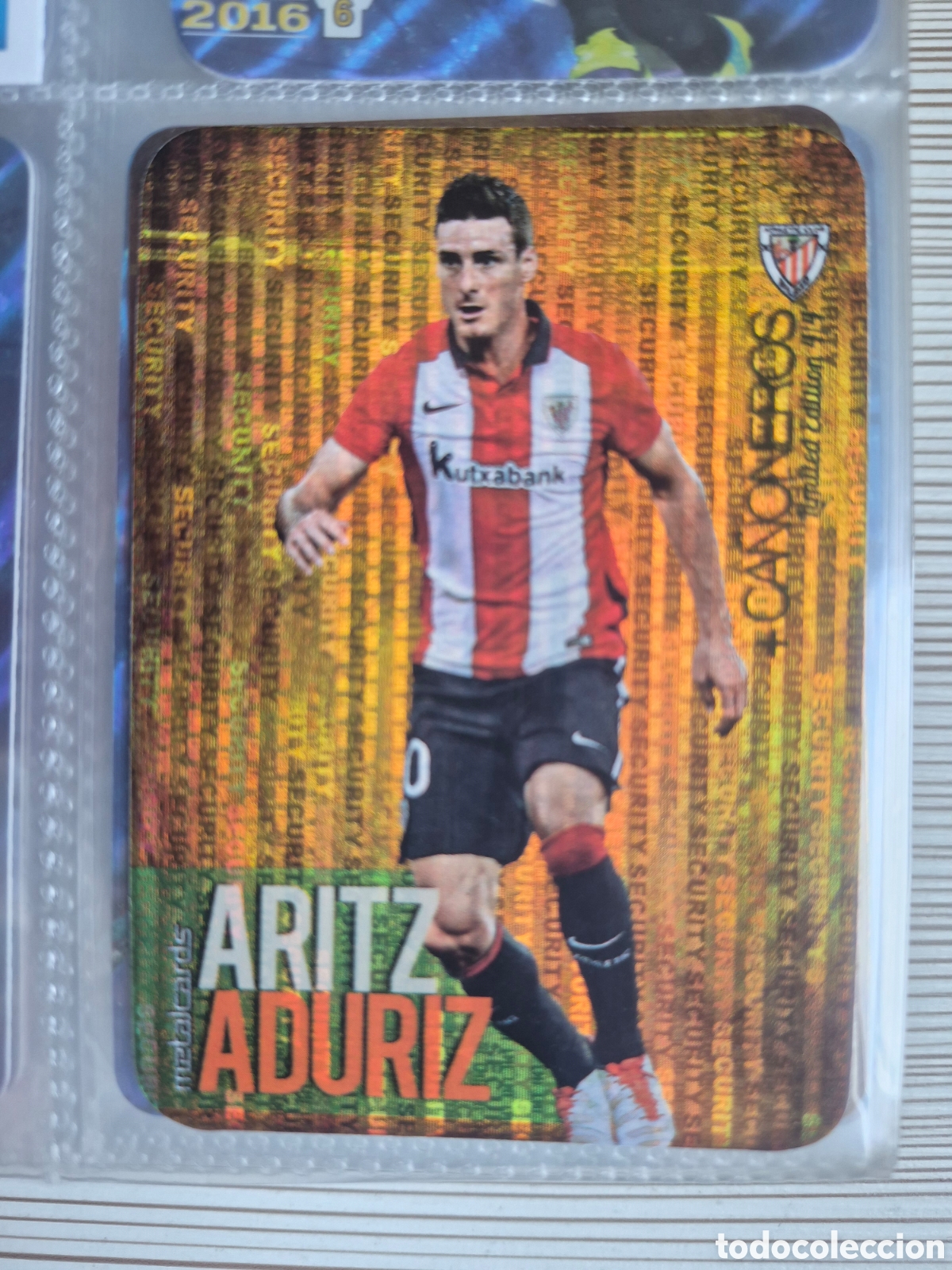 Football Stickers: Aduriz Ca&ntilde;onero Security Mundicromo 2015 2016
