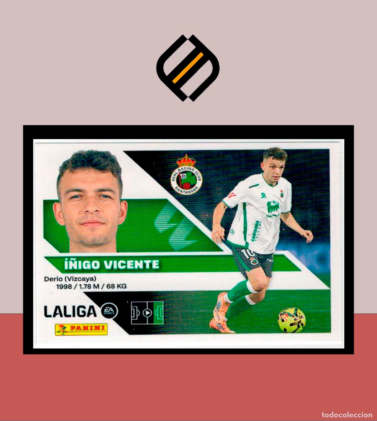 Football Stickers: LIGA ESTE 2026 2027 26 27 PANINI REAL RACING N&ordm; 18 &Iacute;&Ntilde;IGO VICENTE STICKER ALB&Uacute;M COLECCI&Oacute;N