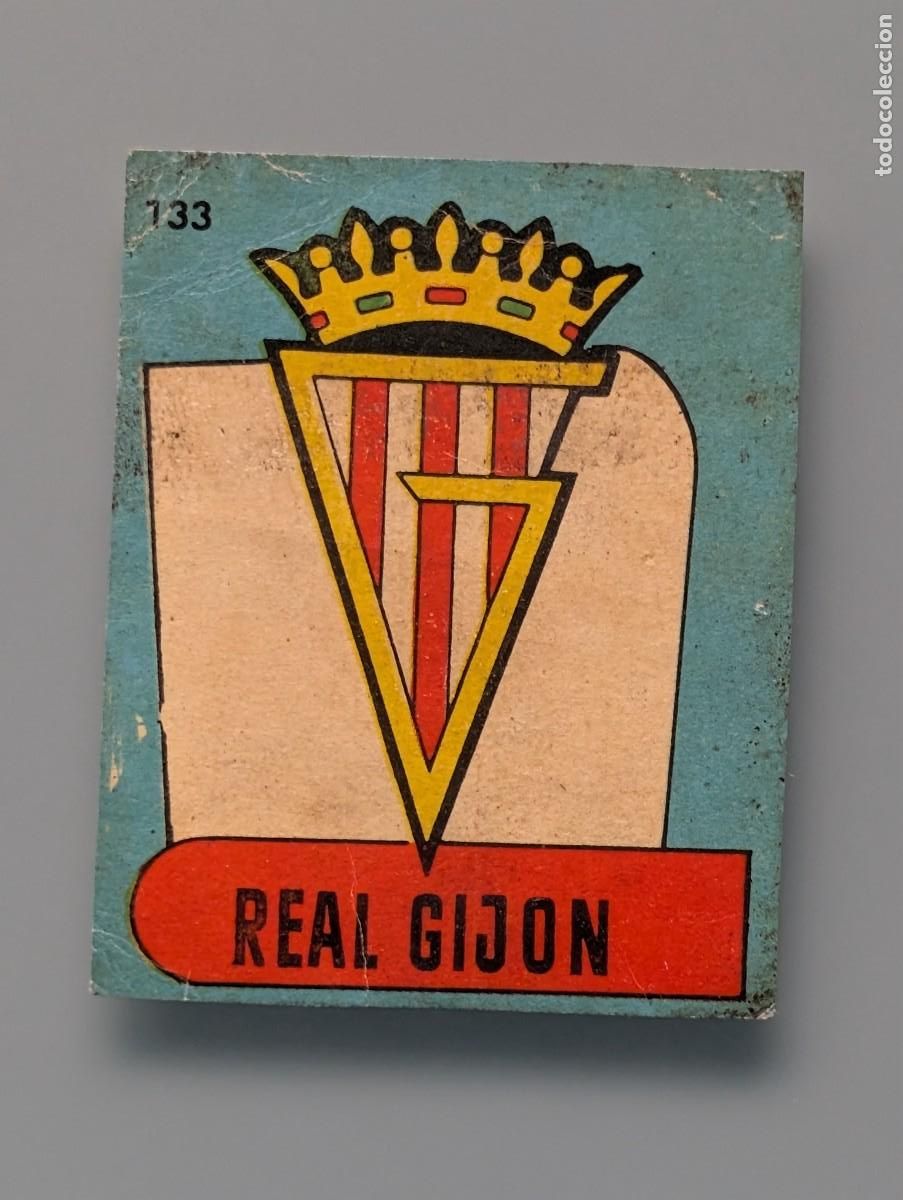 Cromos de f&uacute;tbol: RARO CROMO N&ordm; 133 ESCUDO SPORTING GIJON BRUGUERA CAMPEONES LIGA 1958 1959 1958-59 FUTBOL ASTURIAS