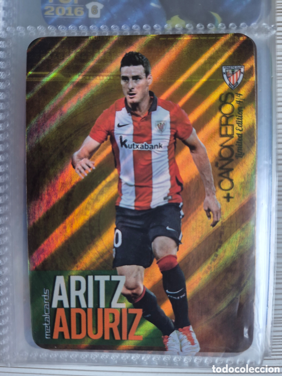 Cromos de f&uacute;tbol: Aduriz Ca&ntilde;onero Rayas Mundicromo 2015 2016