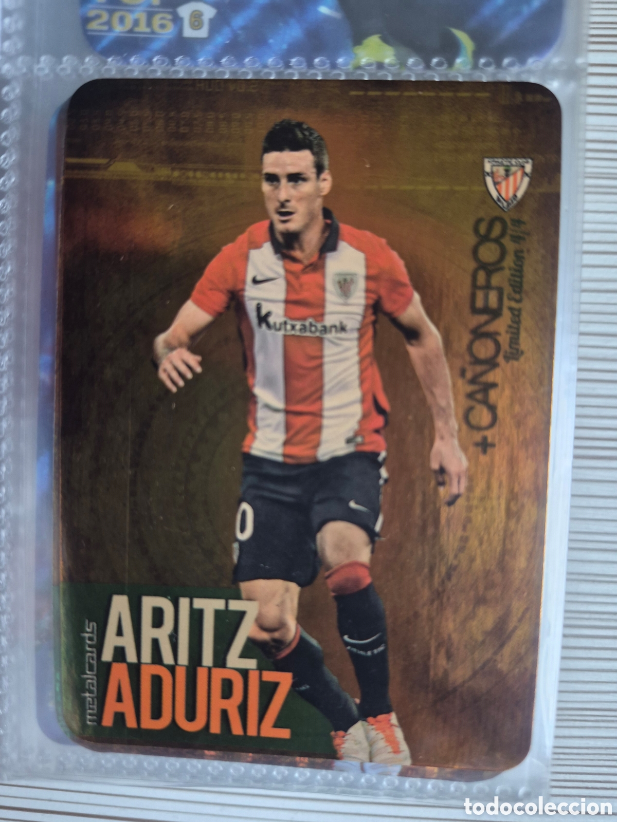Cromos de f&uacute;tbol: Aduriz Ca&ntilde;onero Dorado Mundicromo 2015 2016