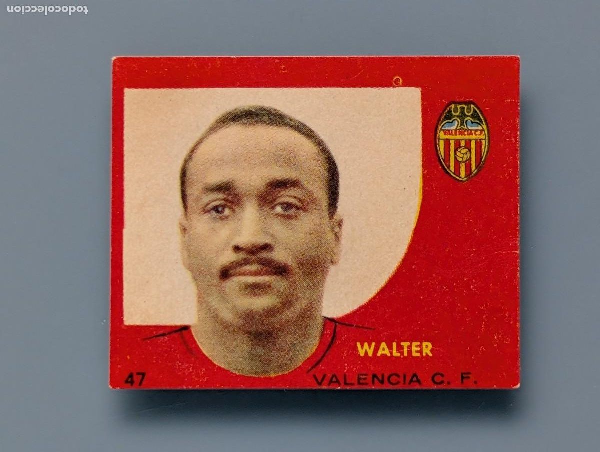 Football Stickers: RARO CROMO RARE CARD N&ordm; 47 WALTER VALENCIA CF 1958 1959 58/59 CAMPEONES BRUGUERA FOOTBALL FUTBOL