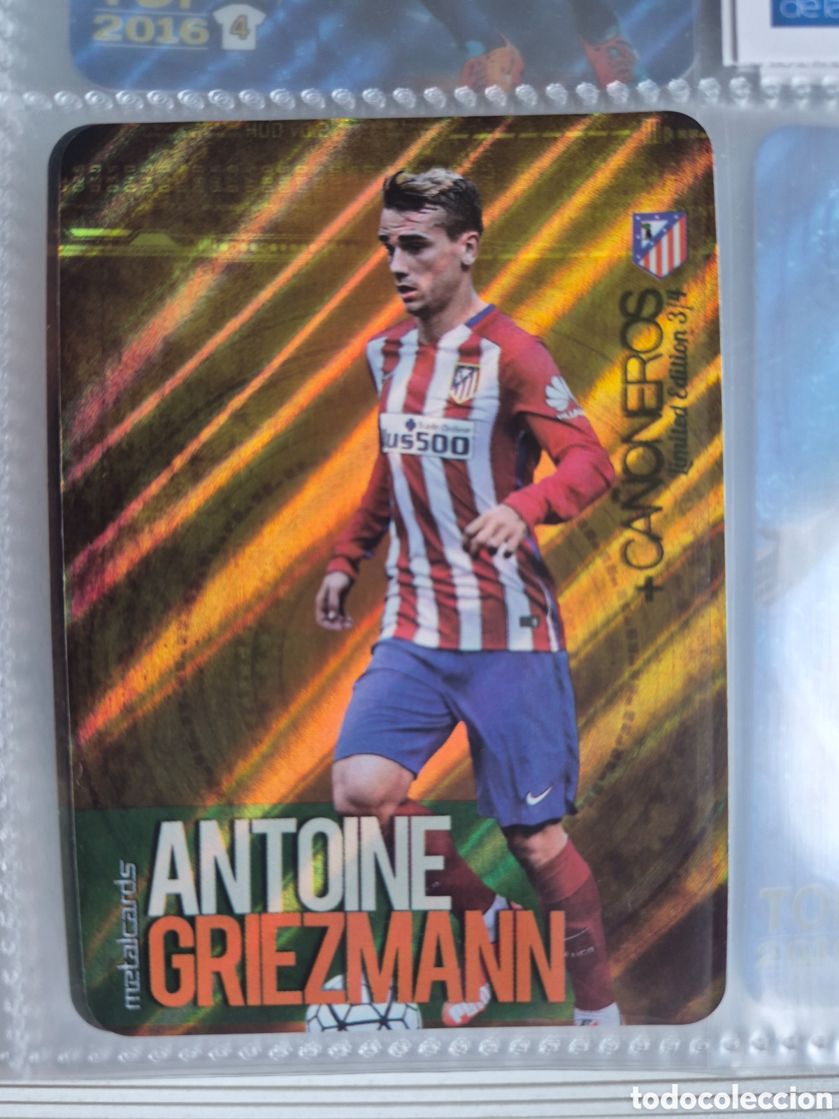 Figurine di Calcio: Griezmann Ca&ntilde;onero Rayas Mundicromo 2015 2016