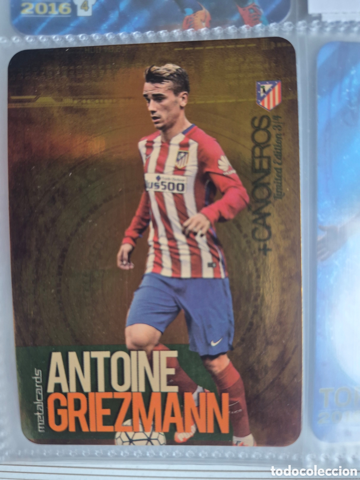 Figurine di Calcio: Griezmann Ca&ntilde;onero Dorado Mundicromo 2015 2016