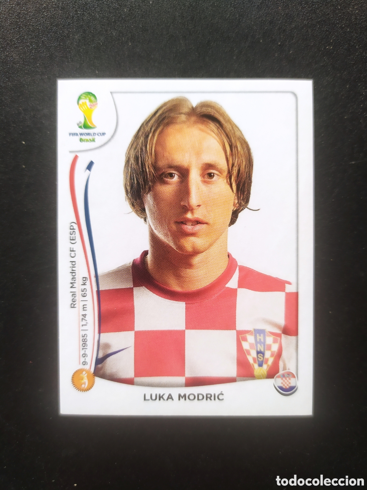 Cromos de f&uacute;tbol: Mundial FIFA Brasil 2014 panini Modric n&deg; 62 Croacia