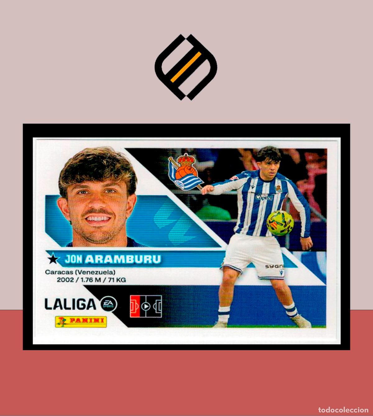 Cromos de f&uacute;tbol: LIGA ESTE 2026 2027 26 27 PANINI REAL SOCIEDAD N&ordm; 5 ARAMBURU STICKER ALB&Uacute;M COLECCI&Oacute;N