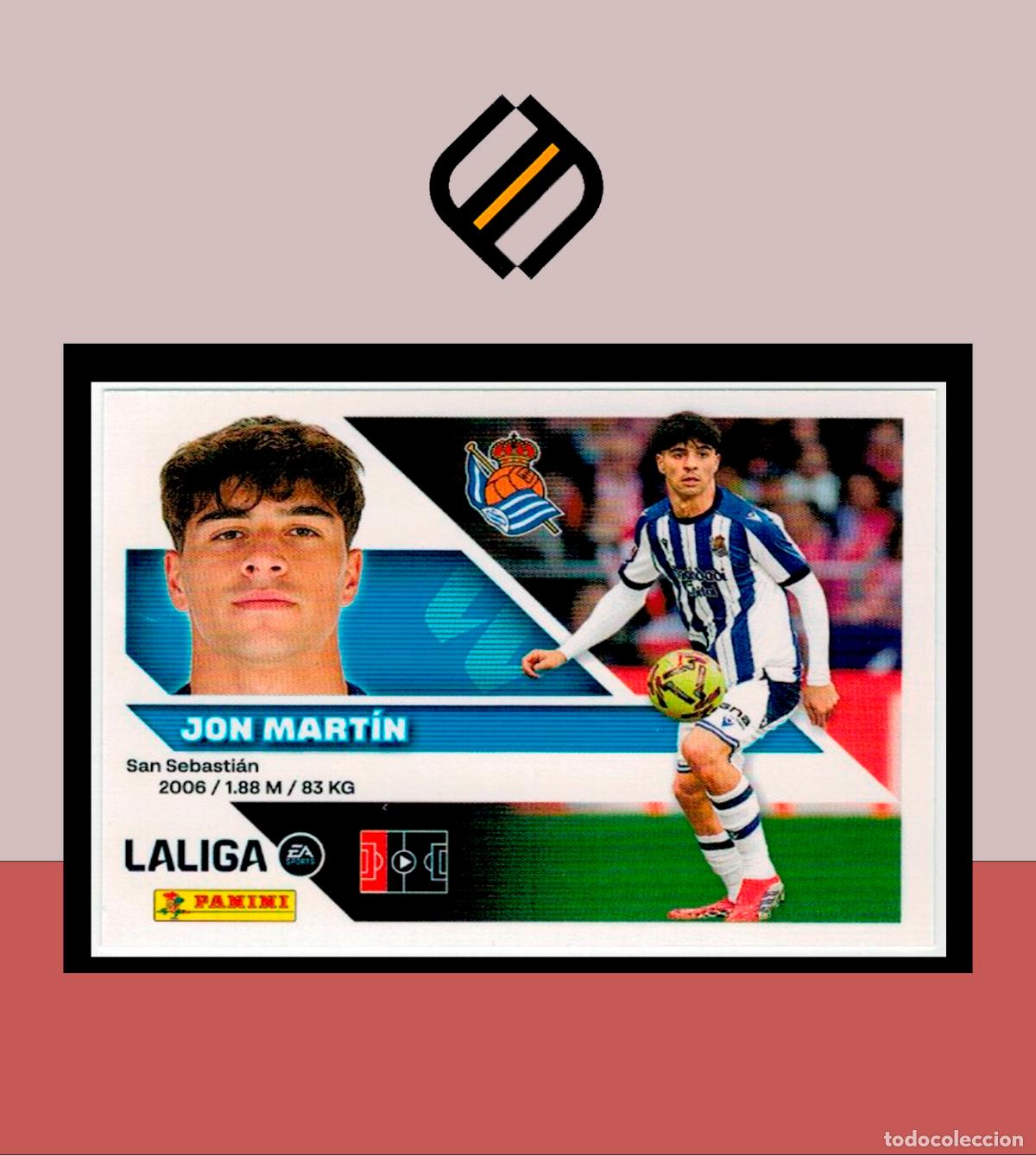Cromos de f&uacute;tbol: LIGA ESTE 2026 2027 26 27 PANINI REAL SOCIEDAD N&ordm; 7 JON MART&Iacute;N STICKER ALB&Uacute;M COLECCI&Oacute;N