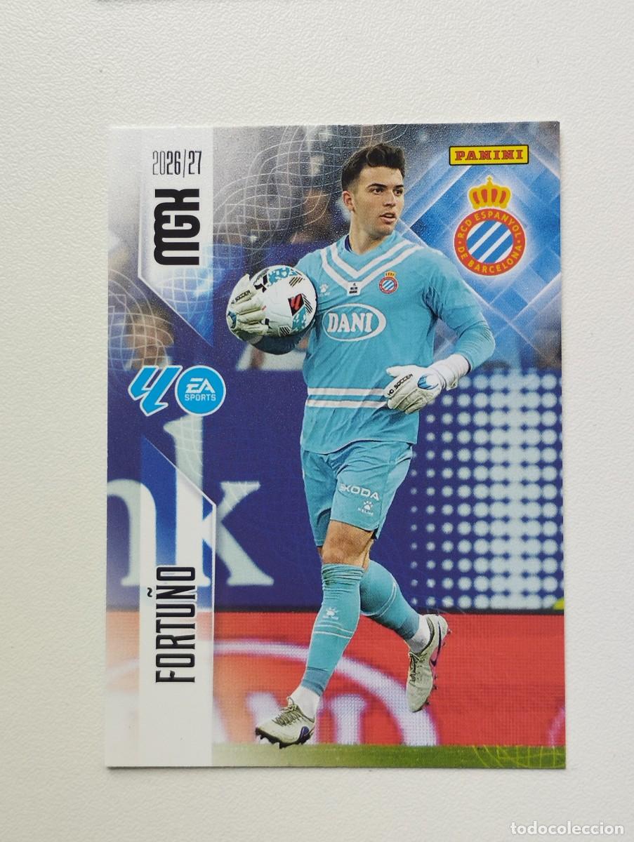 Cromos de f&uacute;tbol: CROMO CARD 2026 2027 PANINI MEGACRACKS 27 26 MGK ESPANYOL 165 FORTU&Ntilde;O