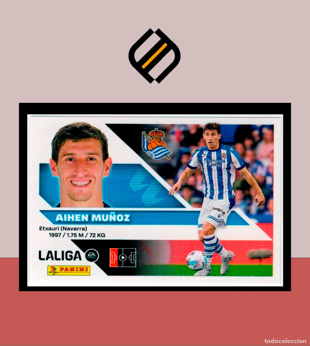 Cromos de f&uacute;tbol: LIGA ESTE 2026 2027 26 27 PANINI REAL SOCIEDAD N&ordm; 9 AITHEN MU&Ntilde;OZ STICKER ALB&Uacute;M COLECCI&Oacute;N