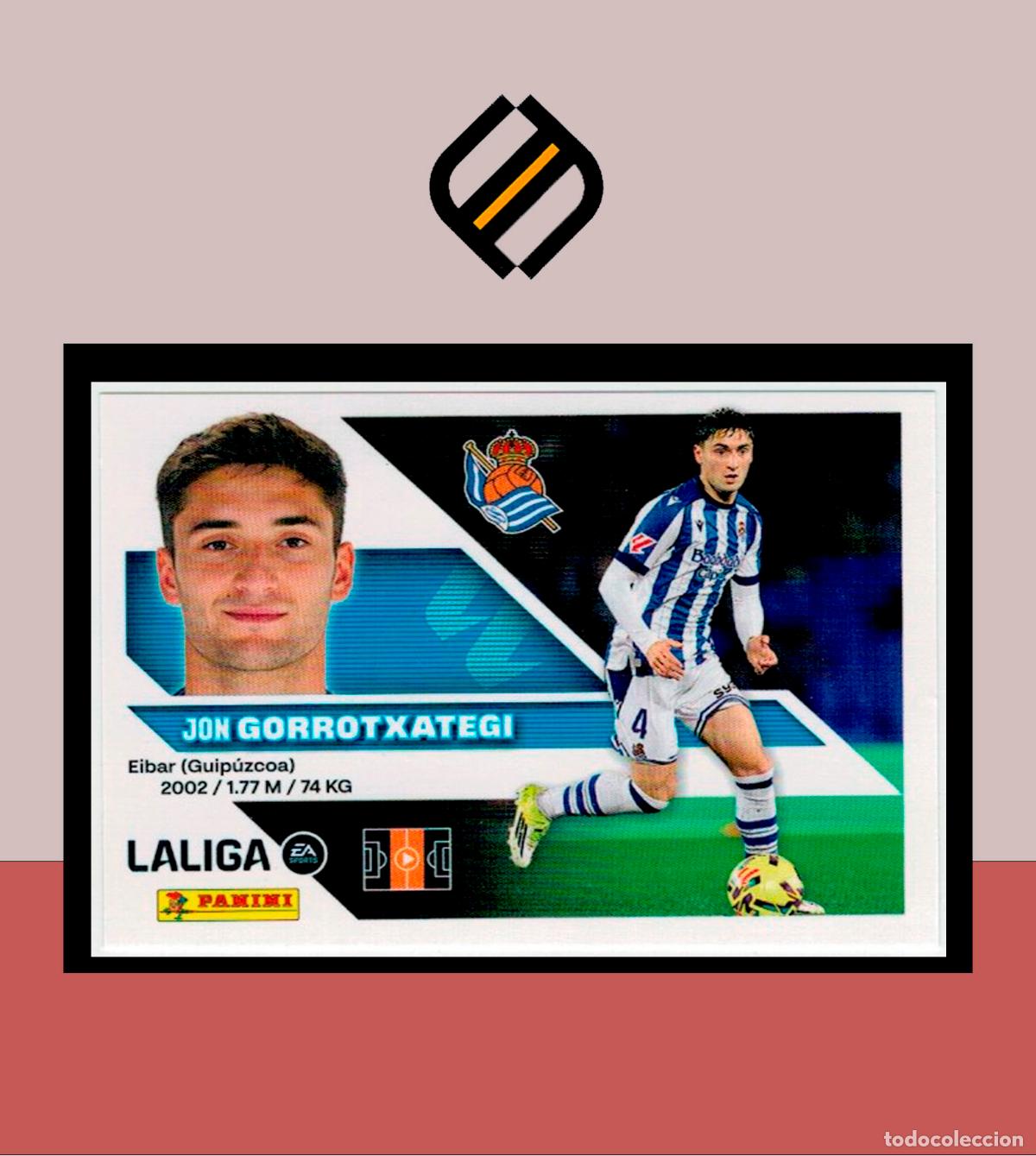 Cromos de f&uacute;tbol: LIGA ESTE 2026 2027 26 27 PANINI REAL SOCIEDAD N&ordm; 10 GORROTXATEGI STICKER ALB&Uacute;M COLECCI&Oacute;N