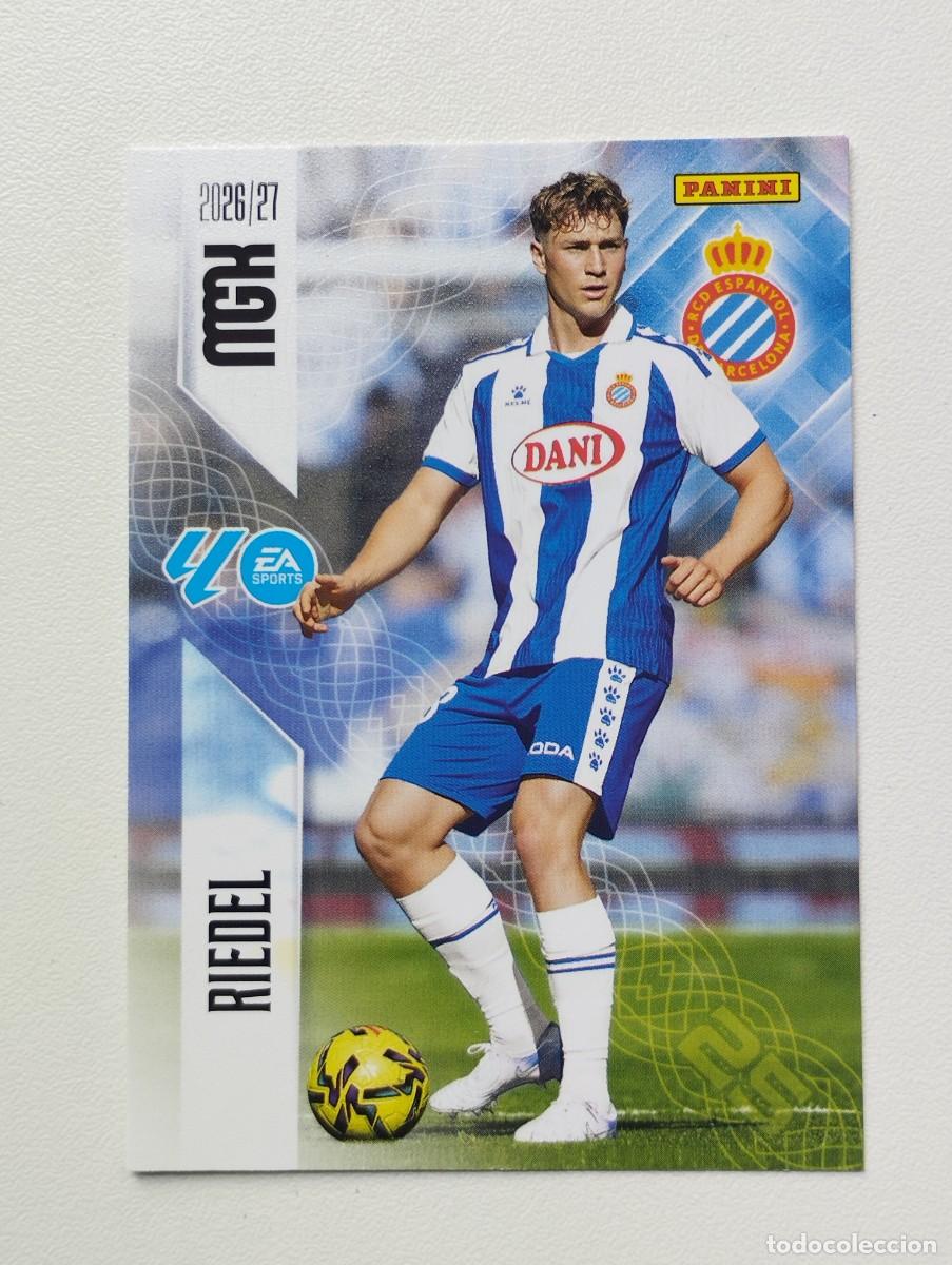 Cromos de f&uacute;tbol: CROMO CARD 2026 2027 PANINI MEGACRACKS 27 26 MGK ESPANYOL 168 RIEDEL