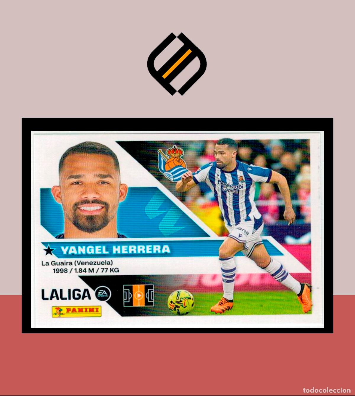 Figurine di Calcio: LIGA ESTE 2026 2027 26 27 PANINI REAL SOCIEDAD N&ordm; 13A YANGEL HERRERA STICKER ALB&Uacute;M COLECCI&Oacute;N