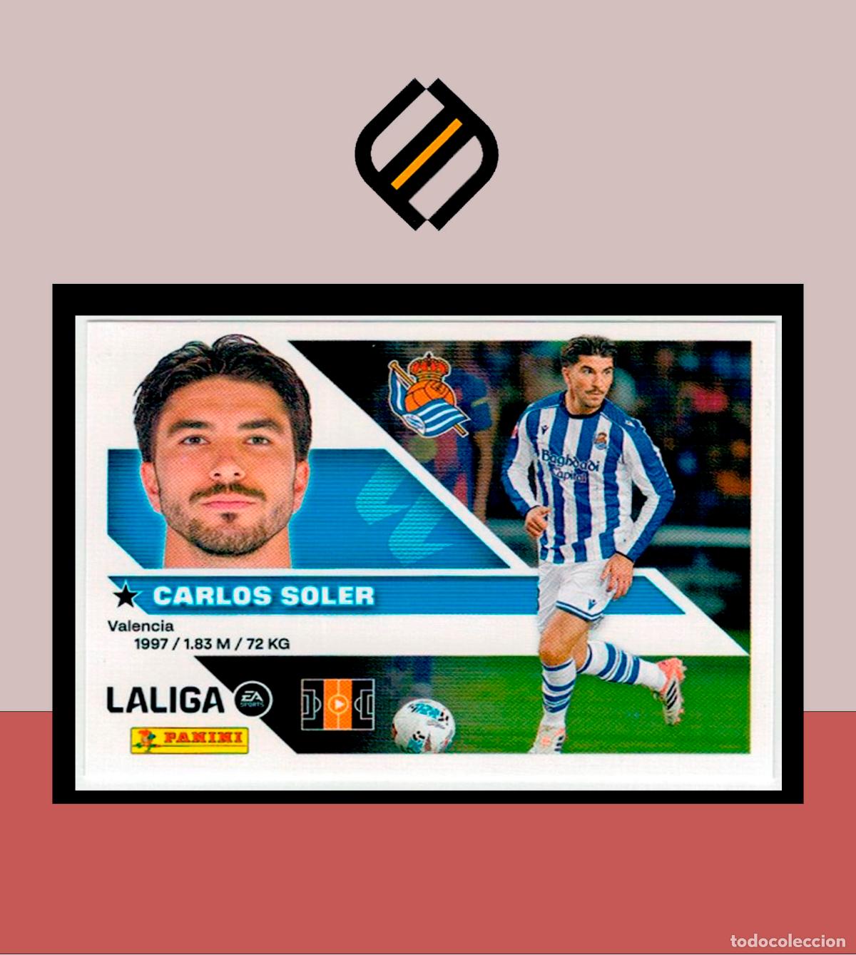 Figurine di Calcio: LIGA ESTE 2026 2027 26 27 PANINI REAL SOCIEDAD N&ordm; 14 CARLOS SOLER STICKER ALB&Uacute;M COLECCI&Oacute;N