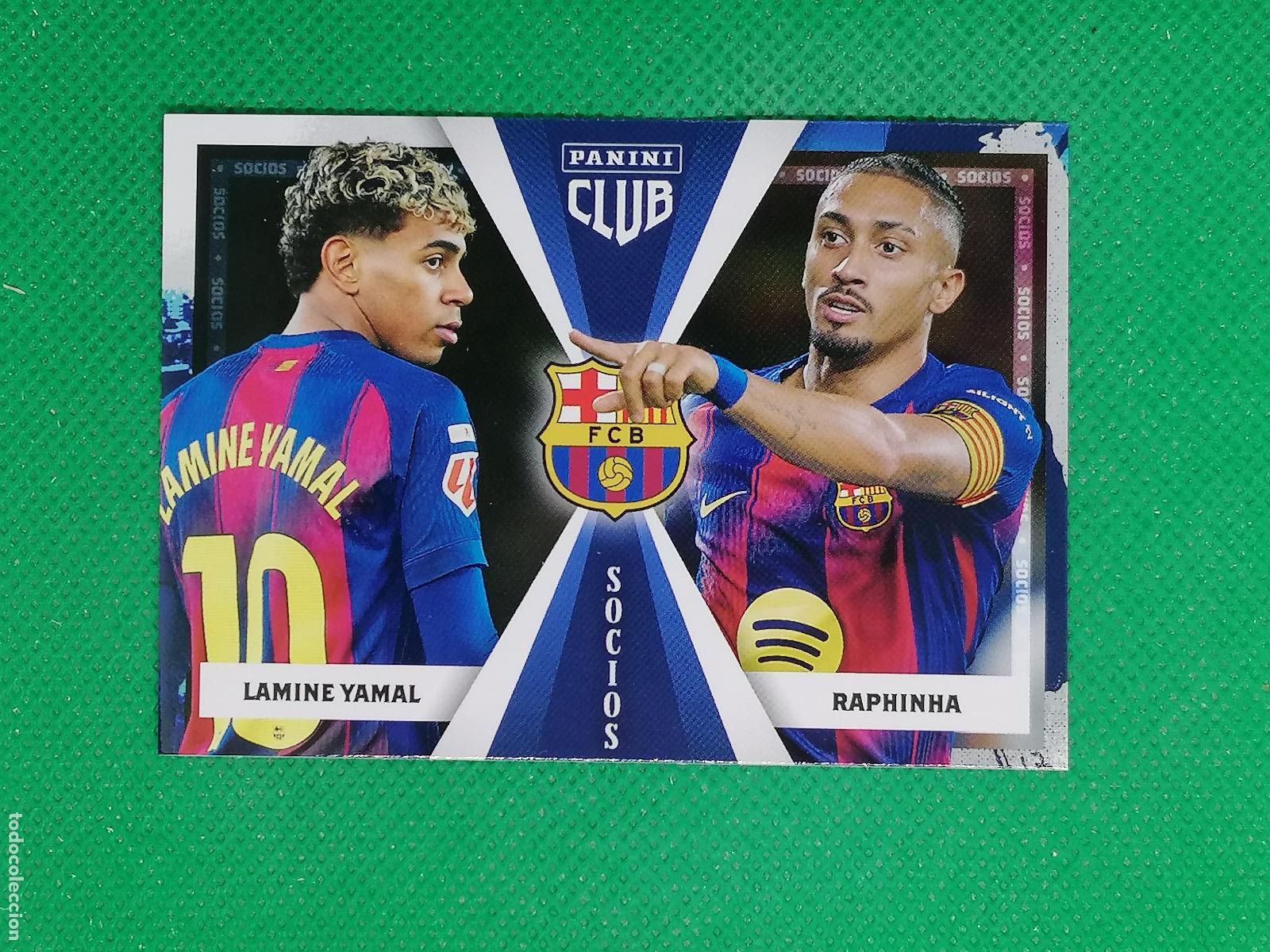Fu&szlig;ball-Sticker: 50 LAMINE YAMAL RAPHINHA SOCIOS ⚽ PANINI CLUB BARCELONA CARD 25 26 2025 2026 ⚽