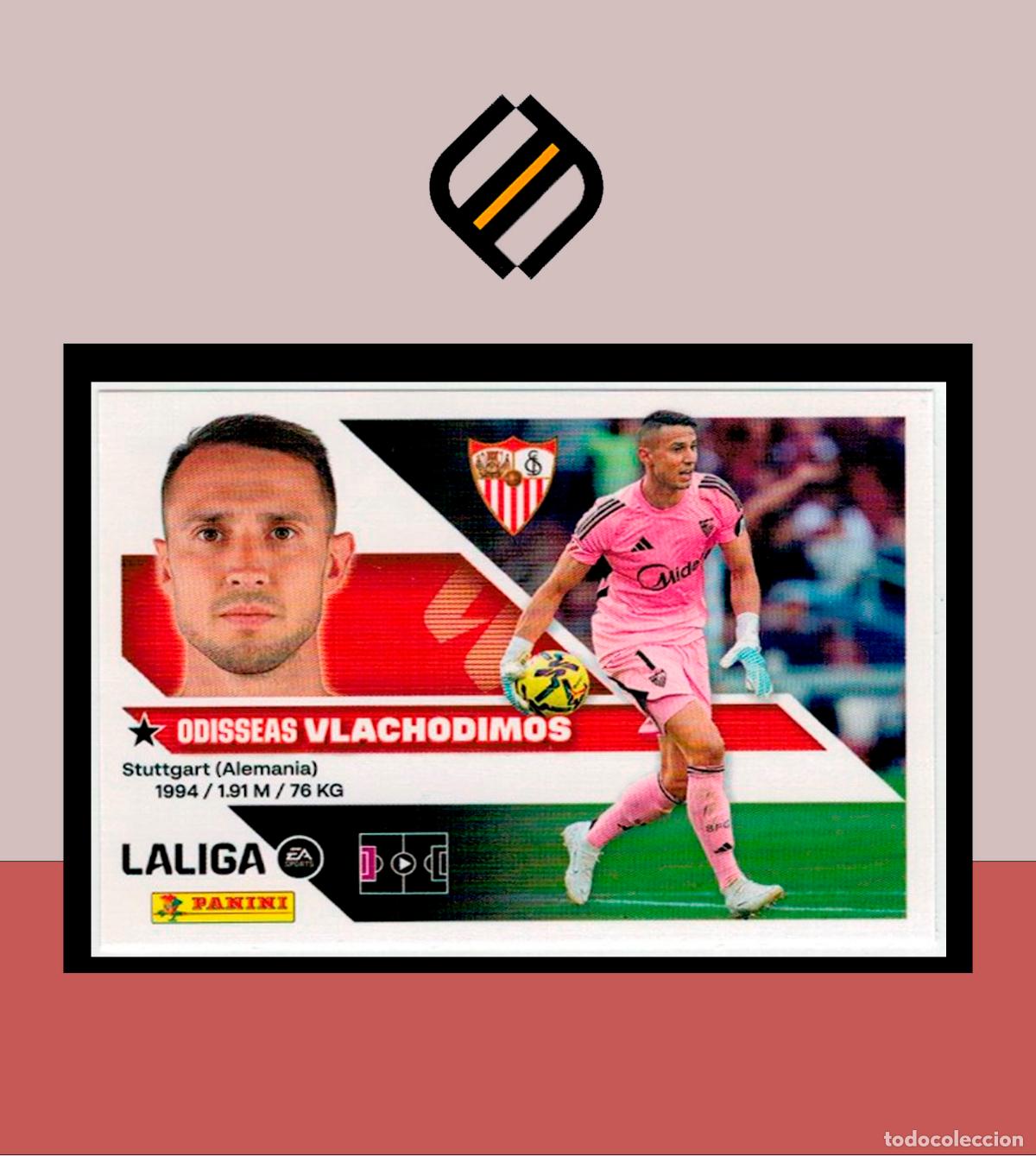 Cromos de f&uacute;tbol: LIGA ESTE 2026 2027 26 27 PANINI SEVILLA FC N&ordm; 3 VLACHODIMOS STICKER ALB&Uacute;M COLECCI&Oacute;N