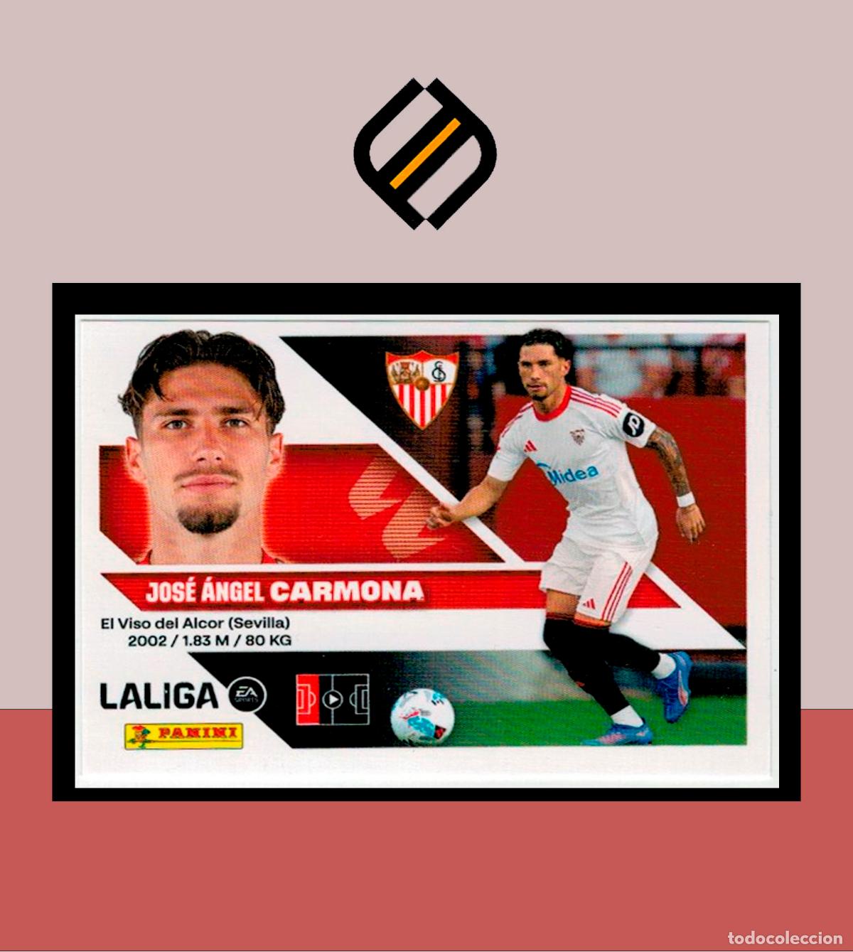 Cromos de f&uacute;tbol: LIGA ESTE 2026 2027 26 27 PANINI SEVILLA FC N&ordm; 5 CARMONA STICKER ALB&Uacute;M COLECCI&Oacute;N