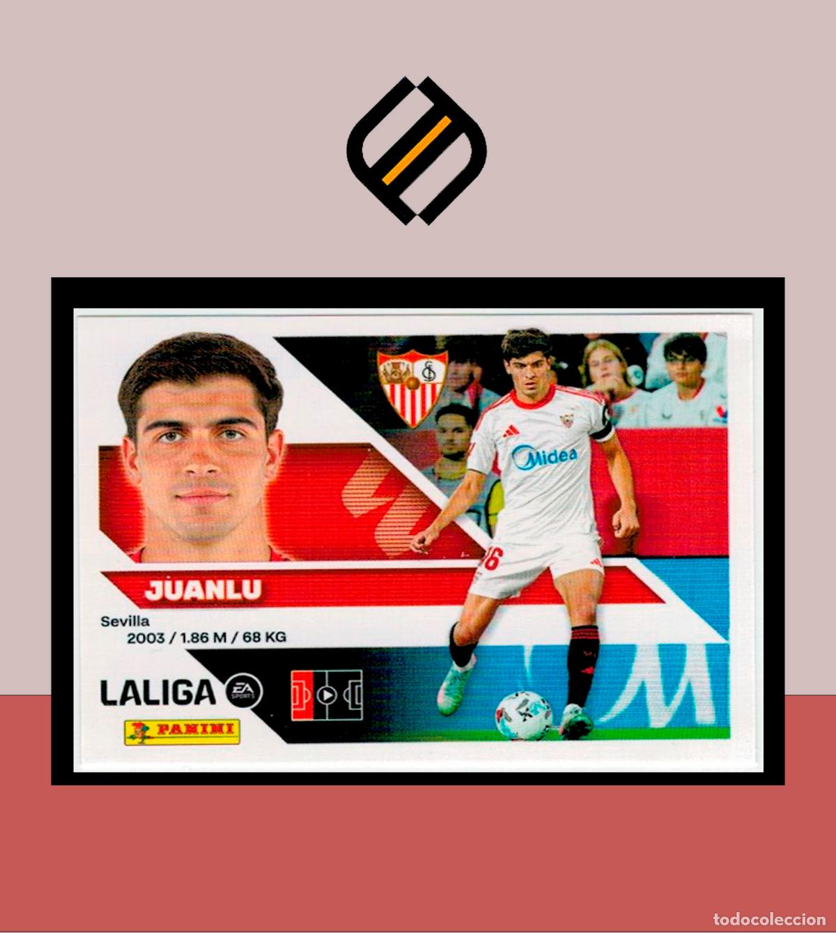 Cromos de f&uacute;tbol: LIGA ESTE 2026 2027 26 27 PANINI SEVILLA FC N&ordm; 6 JUANLU STICKER ALB&Uacute;M COLECCI&Oacute;N