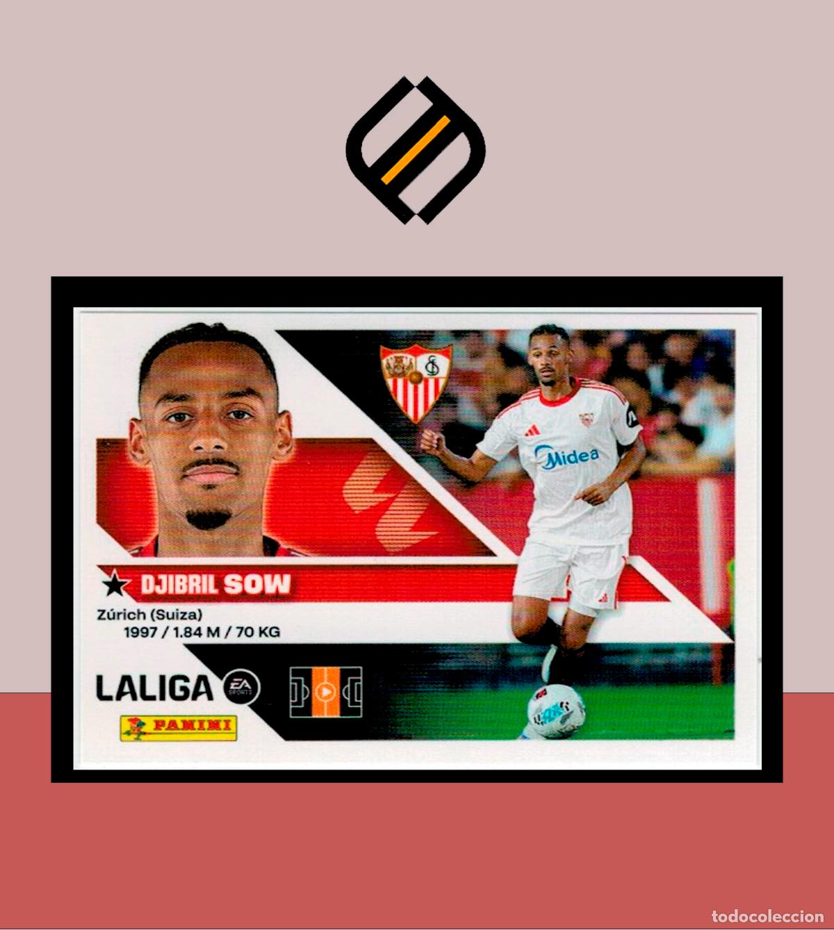 Cromos de f&uacute;tbol: LIGA ESTE 2026 2027 26 27 PANINI SEVILLA FC N&ordm; 14 SOW STICKER ALB&Uacute;M COLECCI&Oacute;N