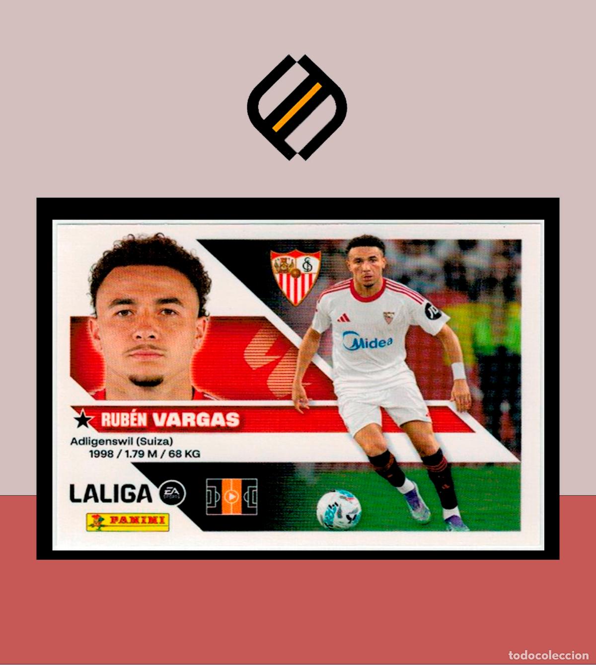Cromos de f&uacute;tbol: LIGA ESTE 2026 2027 26 27 PANINI SEVILLA FC N&ordm; 15 VARGAS STICKER ALB&Uacute;M COLECCI&Oacute;N
