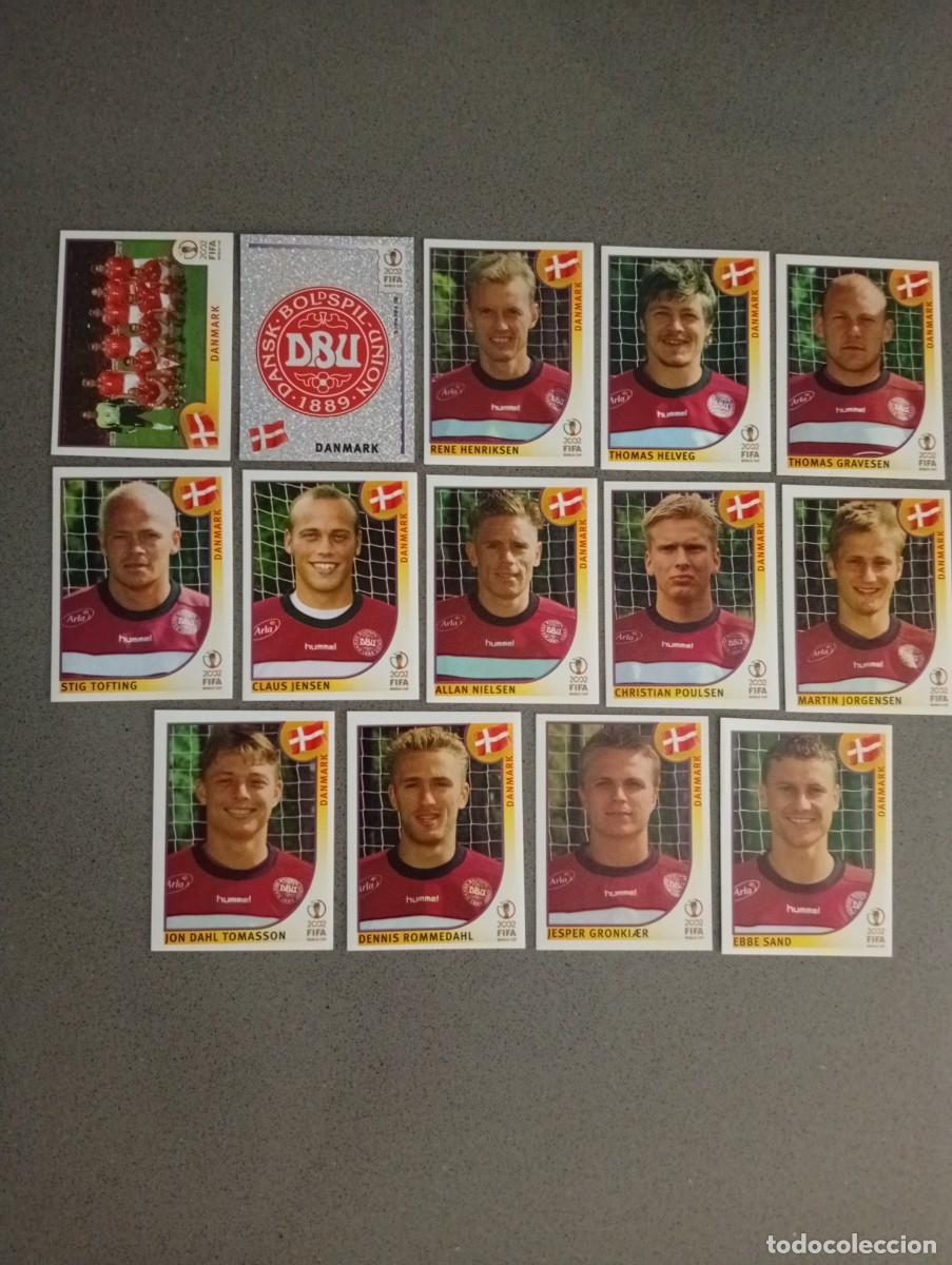 Cromos de f&uacute;tbol: LOTE 14 CROMOS DINAMARCA PANINI 2002 MUNDIAL KOREA FUTBOL 02 CROMO - SIN PEGAR