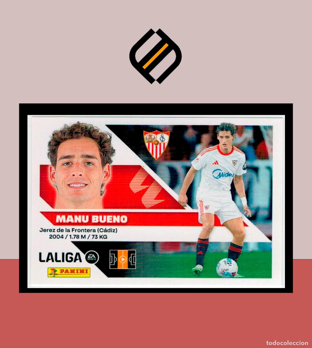 Cromos de f&uacute;tbol: LIGA ESTE 2026 2027 26 27 PANINI SEVILLA FC N&ordm; 16 MANU BUENO STICKER ALB&Uacute;M COLECCI&Oacute;N