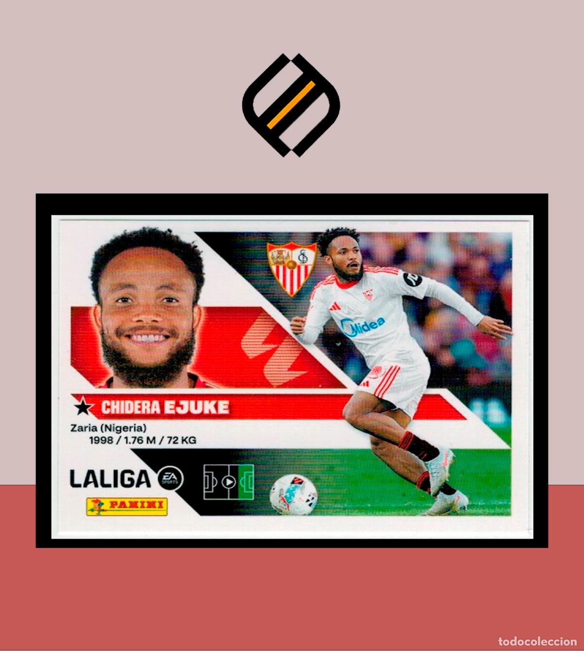 Figurine di Calcio: LIGA ESTE 2026 2027 26 27 PANINI SEVILLA FC N&ordm; 18 EJUKE STICKER ALB&Uacute;M COLECCI&Oacute;N