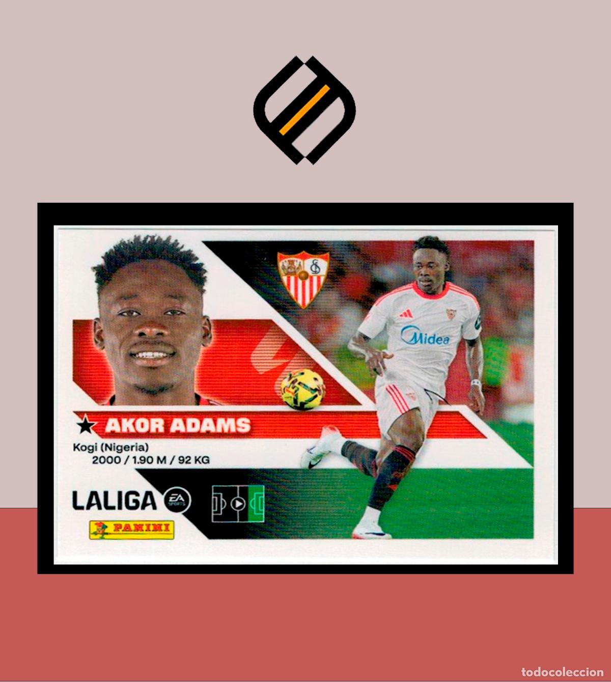Figurine di Calcio: LIGA ESTE 2026 2027 26 27 PANINI SEVILLA FC N&ordm; 19 AKOR ADAMS STICKER ALB&Uacute;M COLECCI&Oacute;N