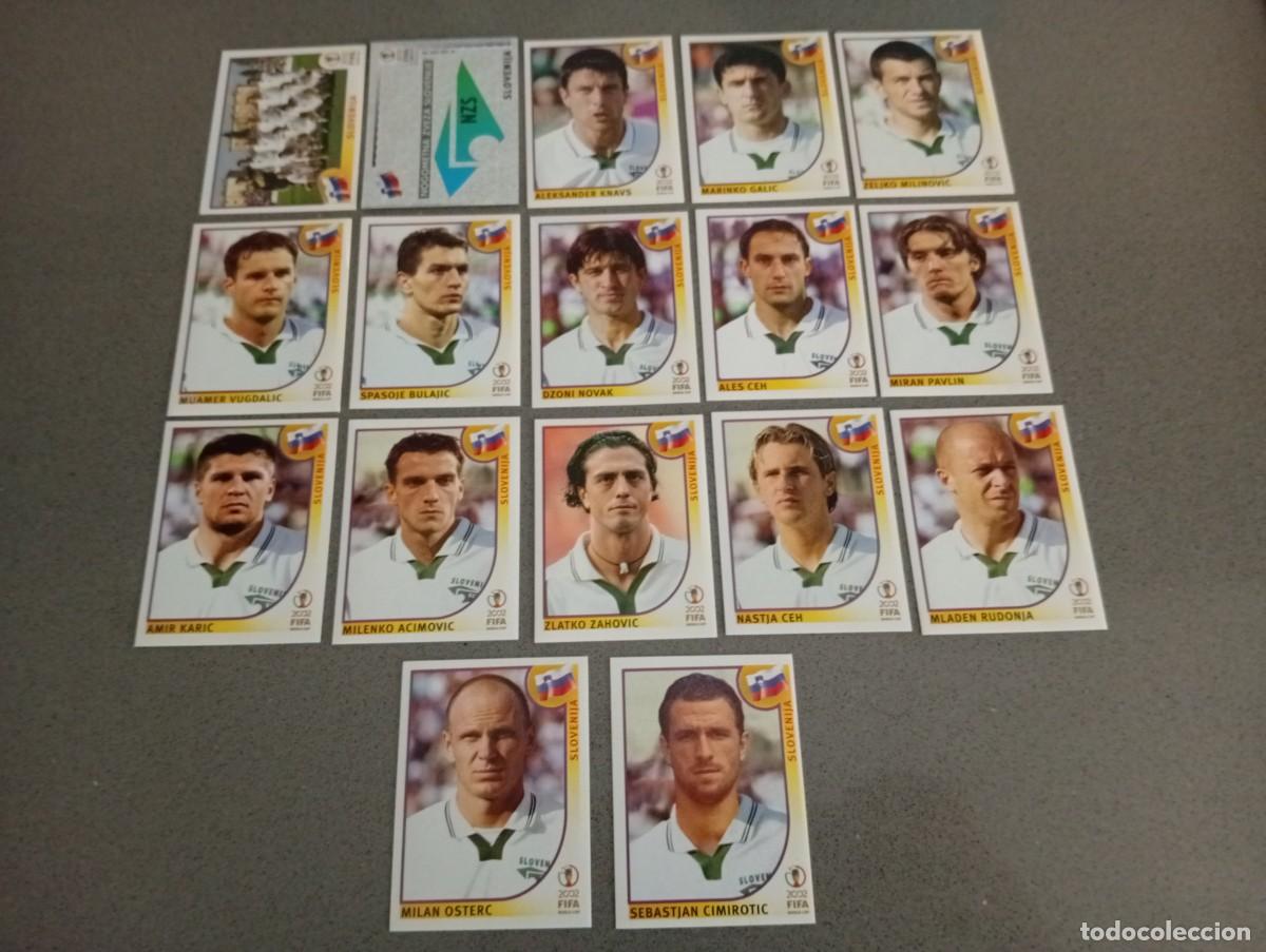 Figurine di Calcio: LOTE 17 CROMOS ESLOVENIA PANINI 2002 MUNDIAL KOREA FUTBOL 02 CROMO - SIN PEGAR