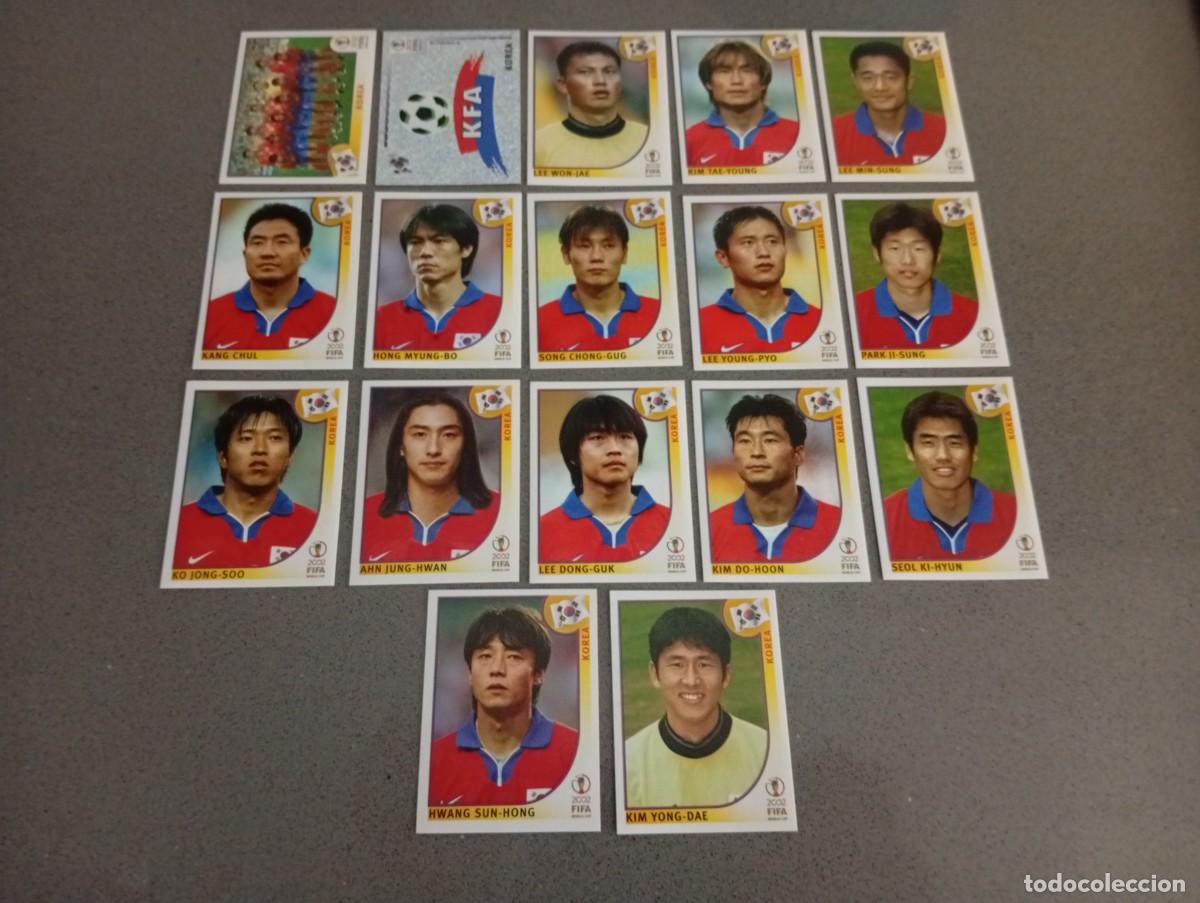 Figurine di Calcio: LOTE 17 CROMOS KOREA PANINI 2002 MUNDIAL KOREA FUTBOL 02 CROMO - SIN PEGAR