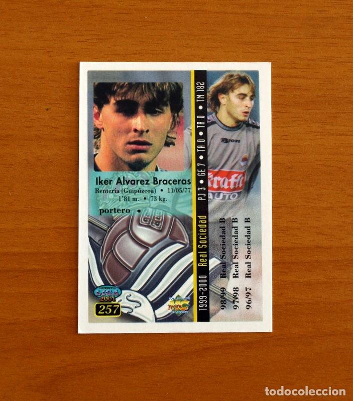 Figurine di Calcio: Real Sociedad - N&ordm; 257 Iker &Aacute;lvarez - Mundicromo Las Fichas de la Liga 2000-2001, 00-01