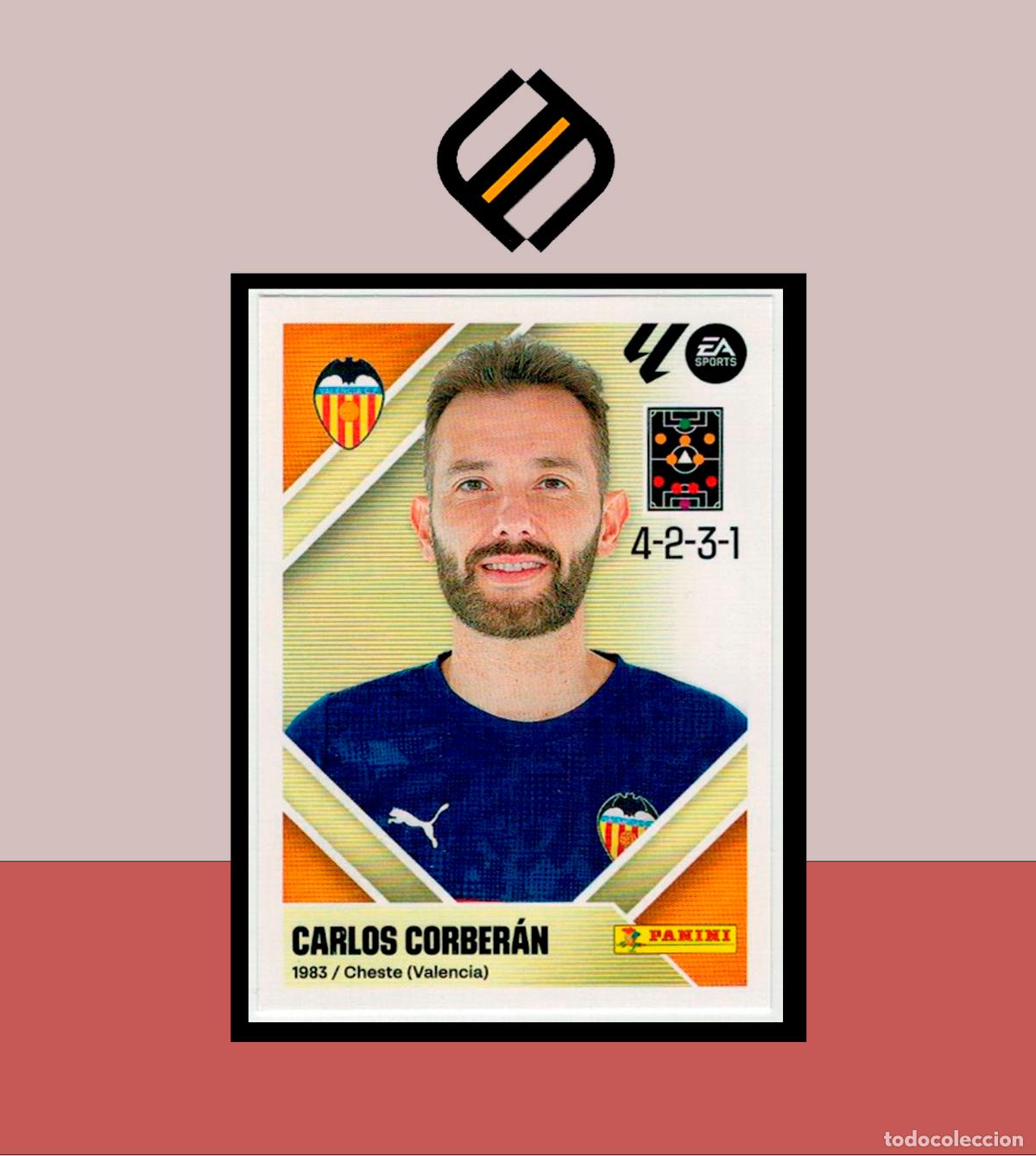 Fu&szlig;ball-Sticker: LIGA ESTE 2026 2027 26 27 PANINI VALENCIA CF N&ordm; 2 ENTRENADOR CARLOS CORBER&Aacute;N STICKER ALB&Uacute;M COLECCI&Oacute;N